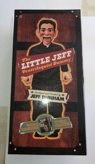 Neca Jeff Dunham Little Jeff Ventriloquist Autographed Dvd & Autograph Picture