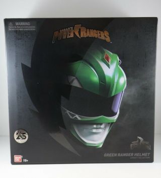 Bandai Mighty Morphin Power Rangers Legacy Green Ranger Helmet 1:1 Scale Cosplay