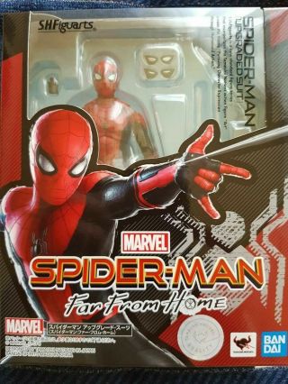 S.  H.  Figuarts Spider Man Upgrade Suit Spider - Man Far From Home Figure