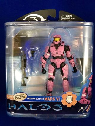 Mcfarlane Halo 3 Series 2 Pink Spartan Soldier Mark Vi D&r Lineups Exclusive