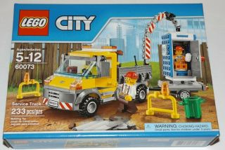 Lego 60073 City Service Truck Crane Trailer Portable Toilet Jackhammer