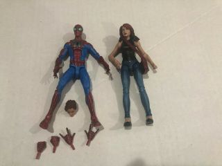 Marvel Legends Spider - Man Mary Jane Tru Toys R Us 2 Pack Hasbro 6” Loose Figure