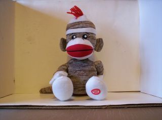 Singing Moving Dancing Sock Monkey 11 " Plush Toy Stuffed Animal