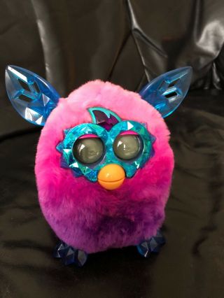 2012 Furby Boom Crystal Series Pink/purple/blue Collectible Crystal Hasbro