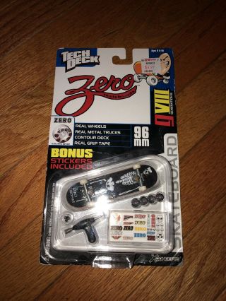 Tech Deck Zero Thomas Finger Skateboard Toy Rare
