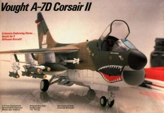 Testors Fujimi 1:72 Vought A - 7 D Corsair Ii Plastic Aircraft Model Kit 341u