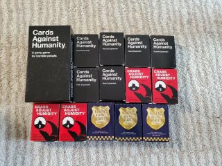 Cards Against Humanity 100/550 Full Base Set With Variety Of Expansion Packs
