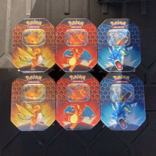 Pokemon Hidden Fates Tins Set Of 3 Charizard Gyarados Raichu Tcg - Factory