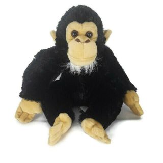 Wild Republic Chimpanzee Ape Monkey Plush Toy Stuffed Animal 10 " Sitting Black)