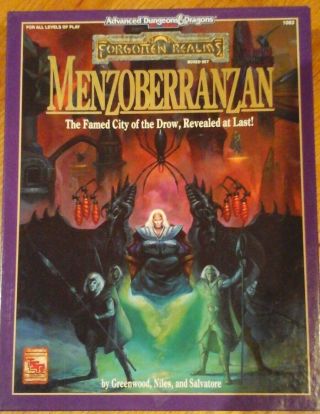 Menzoberranzan,  Forgotten Realms Boxed Set For Ad&d 2nd Edition (tsr1083)