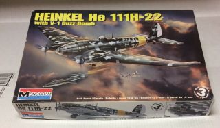 Monogram Heinkel He 111h - 22 With V - 1 Buzz Bomb Aircraft 1:48 Scale Model 85 - 5530