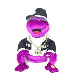 Frogz Rock It Rap It Ribbit Gemmy Hip Hop Frog In Da Club Singing Dancing Plush 2