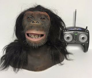 Sharper Image Wowwee 9001b Alive Chimpanzee Interactive Robot Ape Head