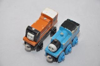 Rusty (1994) And Thomas (1996) / Vintage Thomas Wooden Trains From 1990s