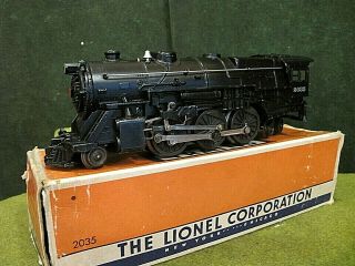 Lionel Postwar 2035 2 - 6 - 4 Steam Engine,  Ob W/insert And Lionel Paper
