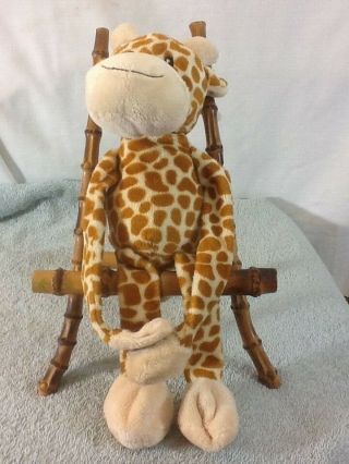 Adorable Dan Dees Collectors Choice Plush Hugging Hands Giraffe 10 " Long Pre - Own