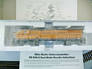 Atlas Master Locomotive Series Ho Dash 8 - 40b 9022 Union Pacific 5673