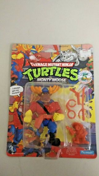 Wy0035 1992 Teenage Mutant Ninja Turtles Monty Moose Asst.  No.  5000 Stock N