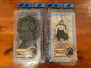 Shelob & Shelob Attack Frodo Figures Lord Of The Rings Return Of The King