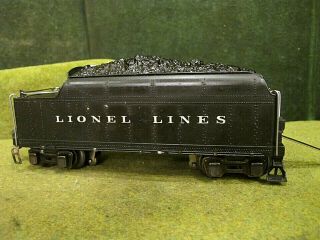 Lionel 2235w Whistle Tender Diecast Scale Detailed Black Prewar O Gauge