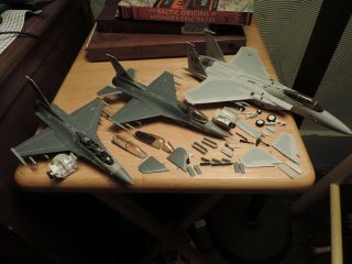 Dragon Warbirds Series Air Force Five Star Collectibles Two F - 16s And One F15