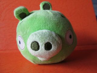 Green Pig 4” or 10cm,  no Sound,  Angry Birds Plush Toy 4