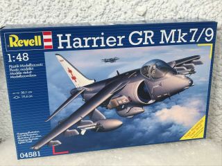 Revell 1/48 Bae Harrier Gr.  Mk.  7/9,  Contents.