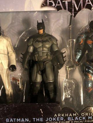 Batman Arkham Origins Action Figure 4 - Pack Batman Joker Black Mask & Deathstroke 6