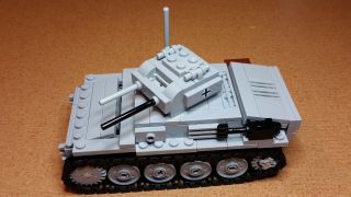 Lego WW2 GERMAN Vehicle Panzer II ausf.  E TANK Artillery 4