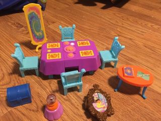 Dora The Explorer Talking Dollhouse Furniture Dining Table Chairs - Fisher Price