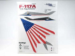 1/48 Cutting Edge Decals F - 117a American Flag Scheme W/blackmagic Masks Ced48118