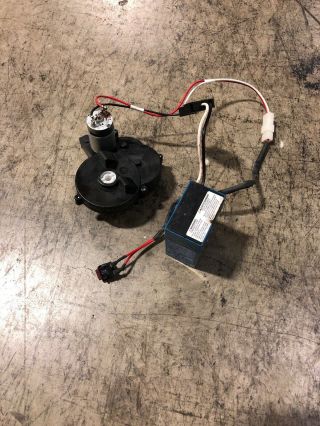 Power Wheels Gearbox Motor W/ Wire Harness Fisher Price 6 V Lil Quad Battery