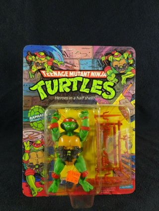 Raphael (10 Back) Tmnt Rare Action Figure Mutant Ninja Turtles Moc