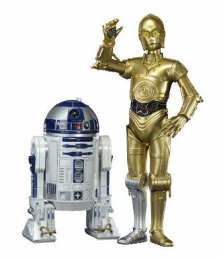 Kotobukiya Star Wars Artfx R2 - D2 & C - 3po 1/10 Scale Pvc Painted As Simple