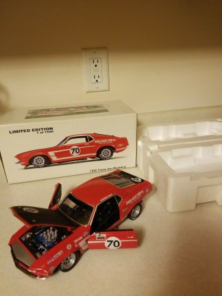 Welly Die Cast 1969 Ford Trans Am Mustang 70 Shelby Cobra Car 1:18 Warren Tope