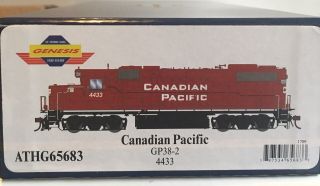Athearn Genesis Canadian Pacific Gp38 - 2 4432 No Dcc No Sound No Box Ho Scale