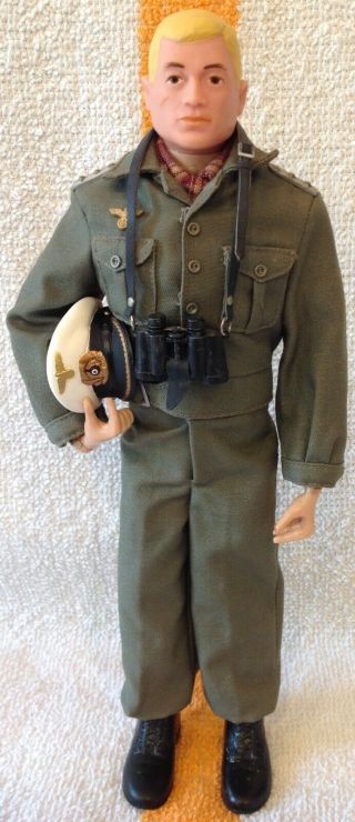 Vintage Gi Joe 1964 (tm) Blond Hair In Elite Brigade German U - Boat Commander Uni