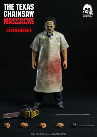 Threezero Leatherface Texas Chainsaw Massacre 12 " Figure Horror 1/6 Scale