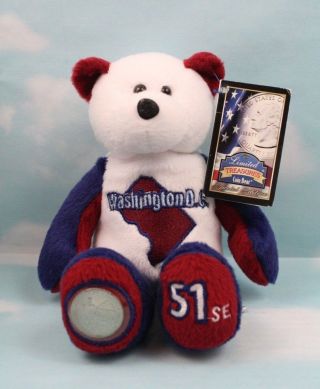 Limited Treasures 50 State Collectible Coin Bears: Washington,  D.  C.
