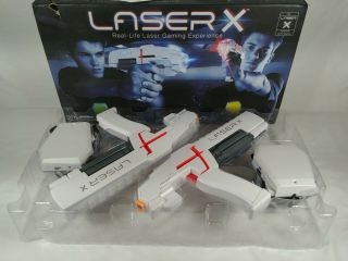 LASER X REAL LIFE LASER GAMING EXPERIENCE 2 LASER X BLASTERS & 2 RECEIVE VESTS 2