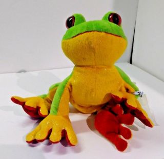 Webkinz Ganz Tree Frog Plush Stuffed Animal 10 "