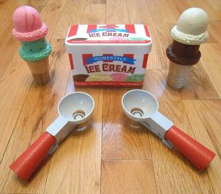 Melissa & Doug Scoop And Stack Ice Cream Cone Magnetic Wood Pretend Play Set