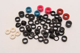 Lot36 Vintage Ho Slot Car Tires Verious Sizes & Colors Tyco Afx Life - Like?