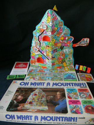 Vintage 1980 Oh What A Mountain 3 - Dimensional Path Game Milton Bradley Mb