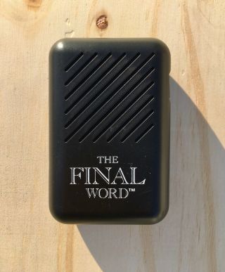 The Final Word 1990 Banning Talking G Rated Voice Funny Gag Gift Toy