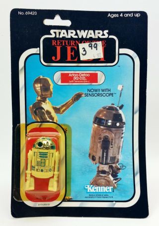 1983 Star Wars Return Of The Jedi Artoo Detoo R2 - D2 Action Figure No.  69420 Nrfp