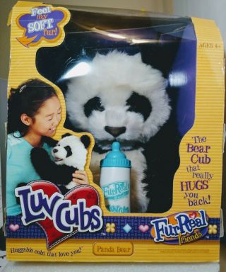 Nib Panda Bear Hasbro 2004 Furreal Friends Luv Cubs Plush Interactive