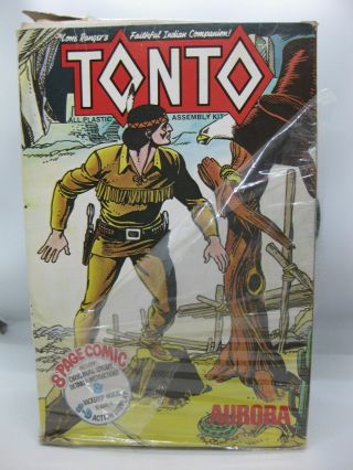 Aurora 1974 Tonto Model Kit Open But Complete W/comic Book Instructions