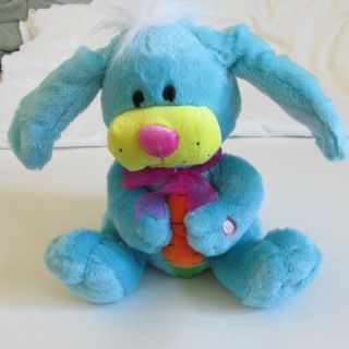 Gemmy Singing Rabbit Bunny Plush Tutti Frutti Ears Flap Mouth Head Move 10 "