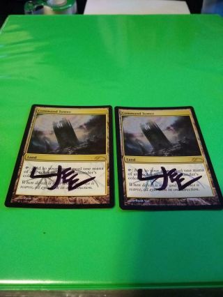 Command Tower Judge Foil Signed By Artist